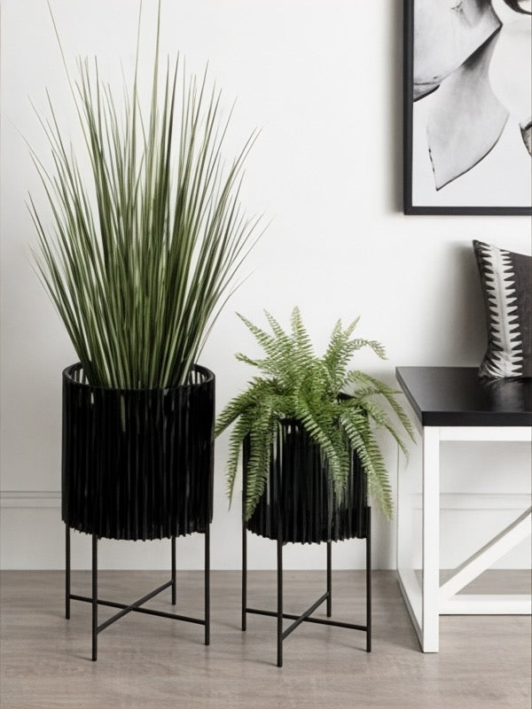 Soporte para plantas tejido